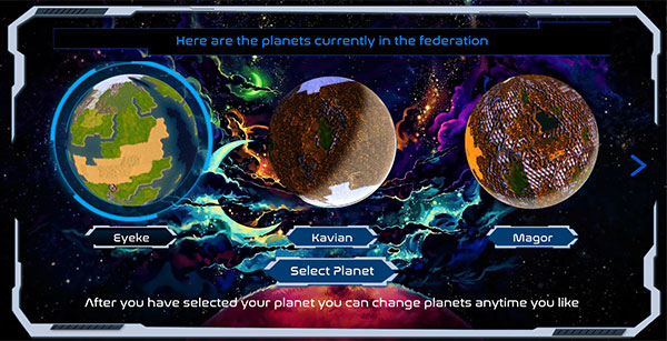 惑星を選ぶ